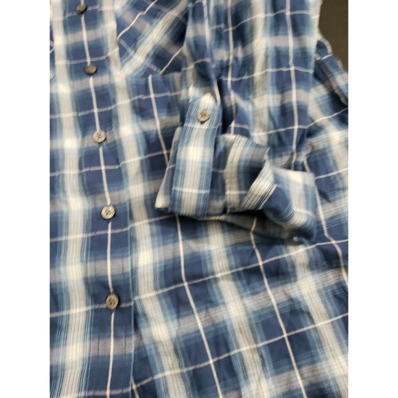 Lauren Ralph Lauren Womens Soft Button-Down Shirt Blue Plaid Size XS MSRP $89 - Picture 9 of 9